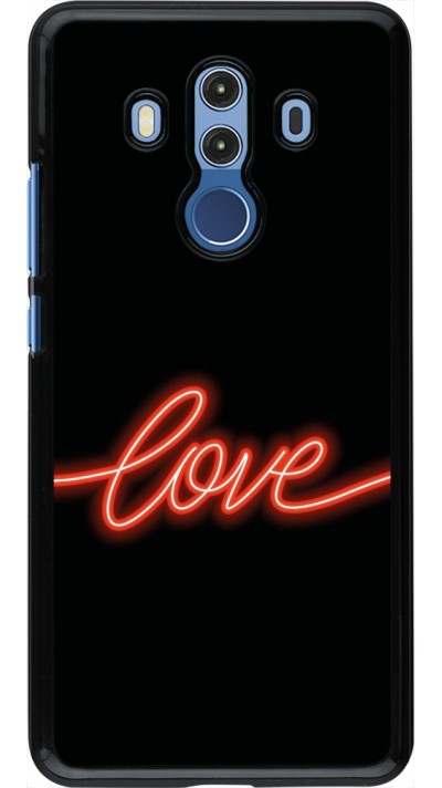 Huawei Mate 10 Pro Case Hülle - Valentine 2023 neon love