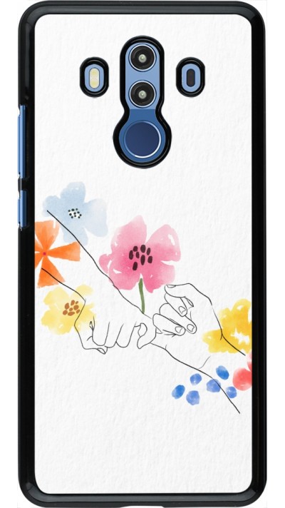 Coque Huawei Mate 10 Pro - Valentine 2023 pinky promess flowers