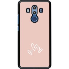 Coque Huawei Mate 10 Pro - Valentine 2023 three minimalist hearts