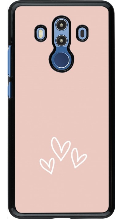 Coque Huawei Mate 10 Pro - Valentine 2023 three minimalist hearts