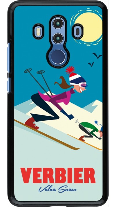 Huawei Mate 10 Pro Case Hülle - Verbier Ski Downhill