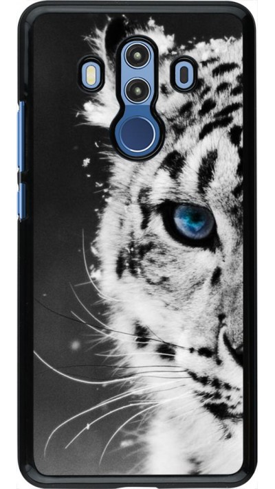 Coque Huawei Mate 10 Pro - White tiger blue eye