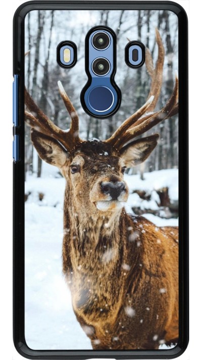 Coque Huawei Mate 10 Pro - Winter 22 Cerf sous la neige