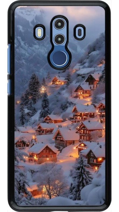 Coque Huawei Mate 10 Pro - Winter 25 Winter snowy village