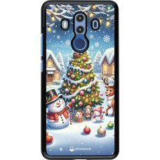 Huawei Mate 10 Pro Case Hülle - Weihnachten 2023 Schneemann und Tannenbaum
