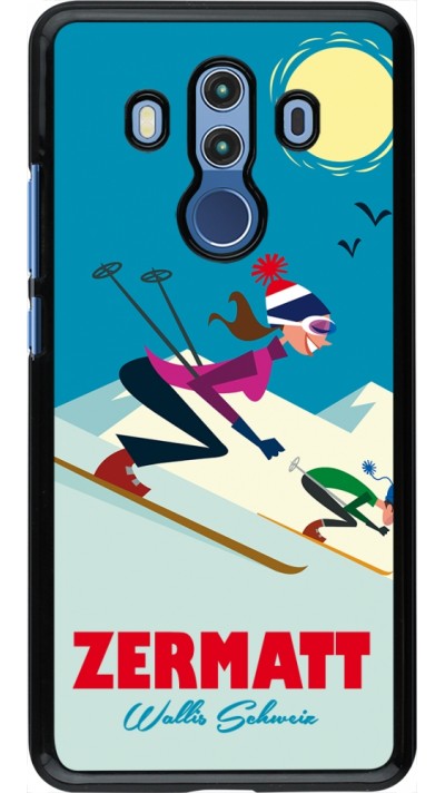 Huawei Mate 10 Pro Case Hülle - Zermatt Ski Downhill