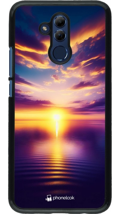 Coque Huawei Mate 20 Lite - Coucher soleil jaune violet