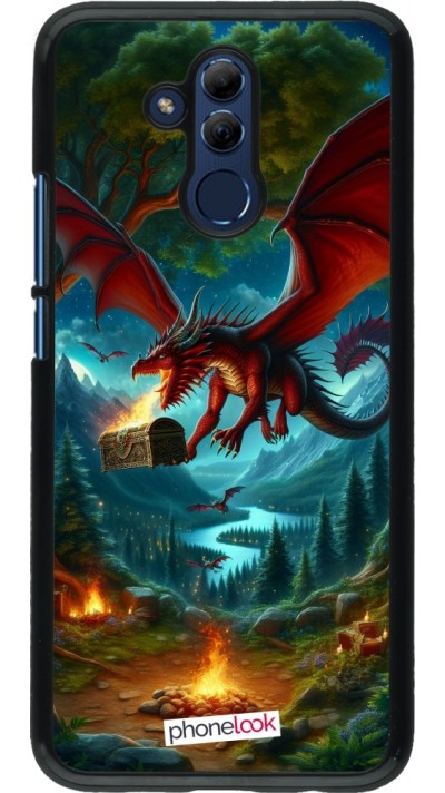 Coque Huawei Mate 20 Lite - Dragon Volant Forêt Trésor