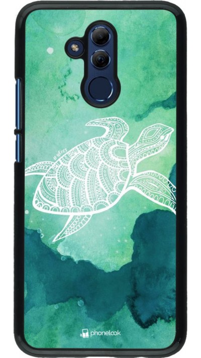 Coque Huawei Mate 20 Lite - Turtle Aztec Watercolor