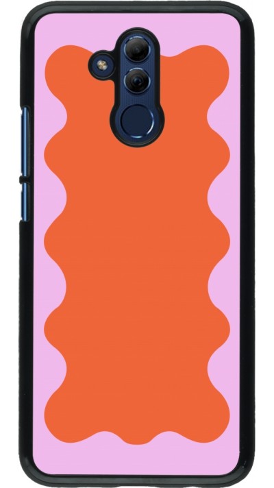 Coque Huawei Mate 20 Lite - Wavy Rectangle Orange Pink
