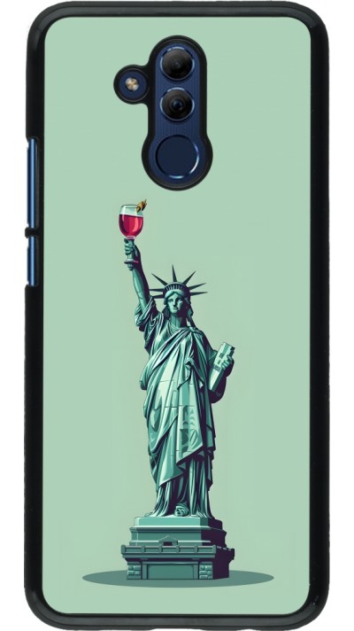 Coque Huawei Mate 20 Lite - Wine Statue de la liberté avec un verre de vin