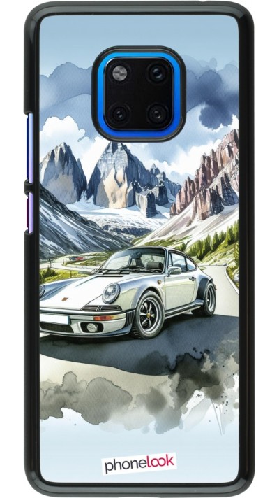 Coque Huawei Mate 20 Pro - Porsche 911 Mountain Watercolor