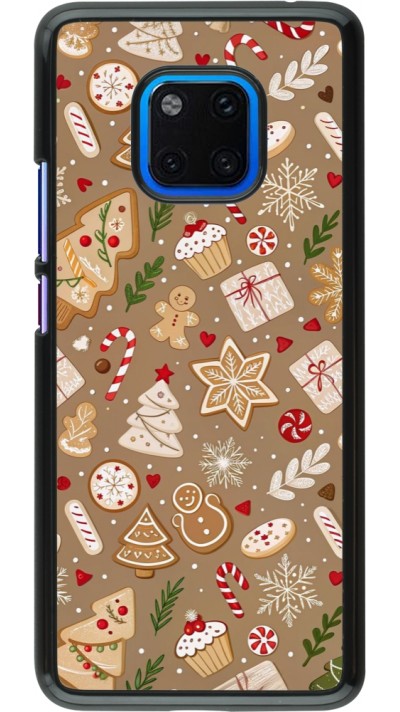 Huawei Mate 20 Pro Case Hülle - Christmas 25 Pattern Ginger Cookie