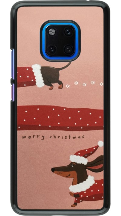 Huawei Mate 20 Pro Case Hülle - Christmas 25 Teckel Merry Xmas