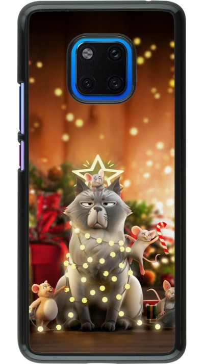 Huawei Mate 20 Pro Case Hülle - Christmas 25 Xmas Cat