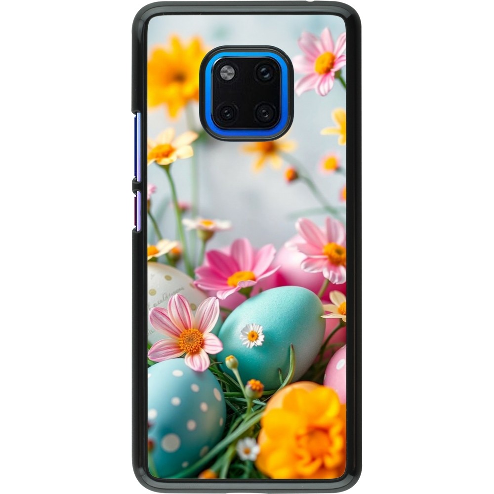 Moex Cover Sottile Per Huawei Mate 20 Pro - Trasparente Lucida Con Aletta Frontale, Blu, Protezione Antiurto - 2