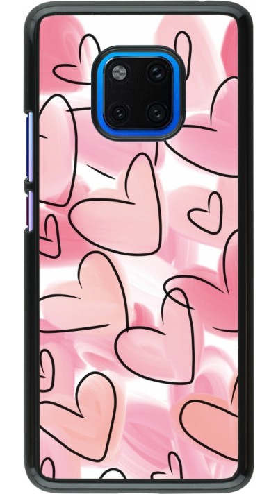Coque Huawei Mate 20 Pro - Easter 2023 pink hearts