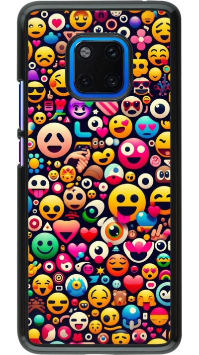 Huawei Mate 20 Pro Case Hülle - Emoji Mix Farbe