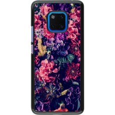 Coque Huawei Mate 20 Pro - Flowers Dark