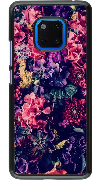 Coque Huawei Mate 20 Pro - Flowers Dark