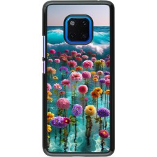 Huawei Mate 20 Pro Case Hülle - Blumenmeer Wellen