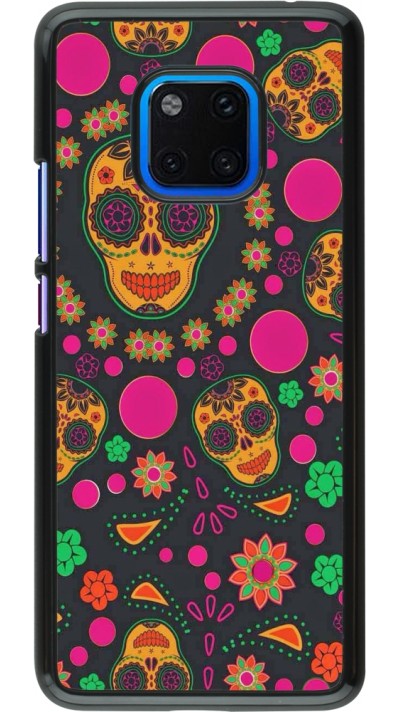 Coque Huawei Mate 20 Pro - Halloween 22 colorful mexican skulls