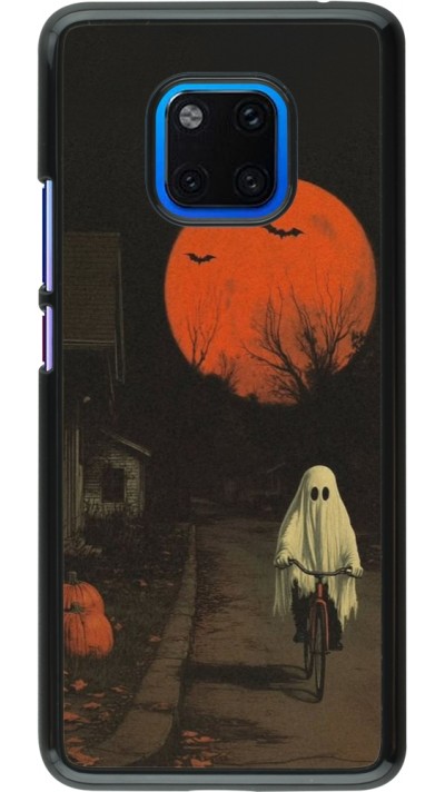 Huawei Mate 20 Pro Case Hülle - Halloween 2025 Ghost on a bicycle
