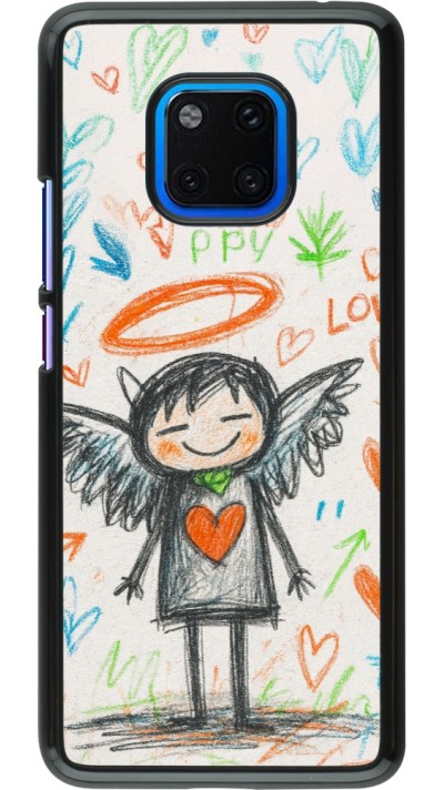 Huawei Mate 20 Pro Case Hülle - Little Angel Sketch Love