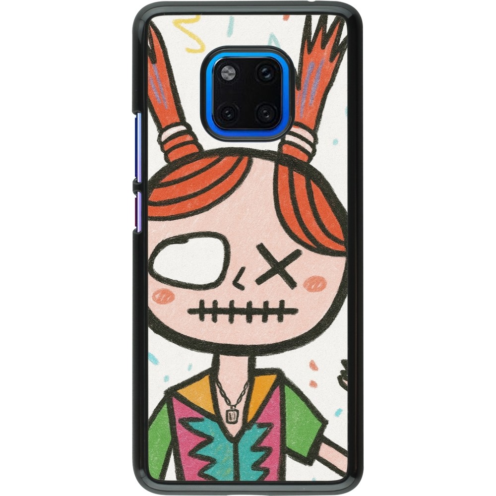 Huawei Mate 20 Pro Case Hülle - Little Girl Sketch