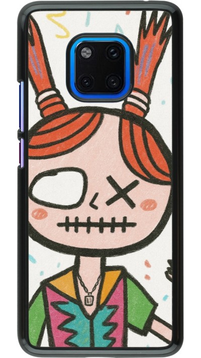 Huawei Mate 20 Pro Case Hülle - Little Girl Sketch