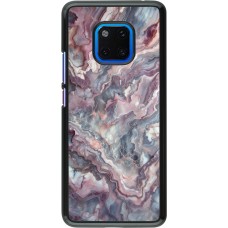 Huawei Mate 20 Pro Case Hülle - Violetter silberner Marmor