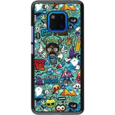 Huawei Mate 20 Pro Case Hülle - Mixed Cartoons Turquoise