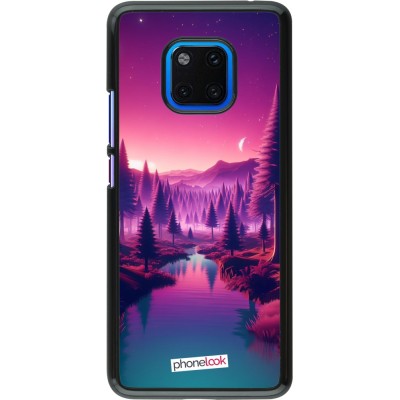 Huawei Mate 20 Pro Case Hülle - Lila-rosa Landschaft