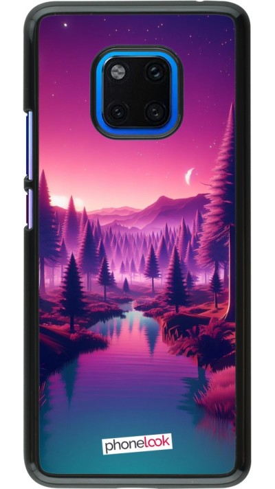Coque Huawei Mate 20 Pro - Paysage Violet-Rose