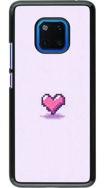 Coque Huawei Mate 20 Pro - Pixel Coeur Violet Clair