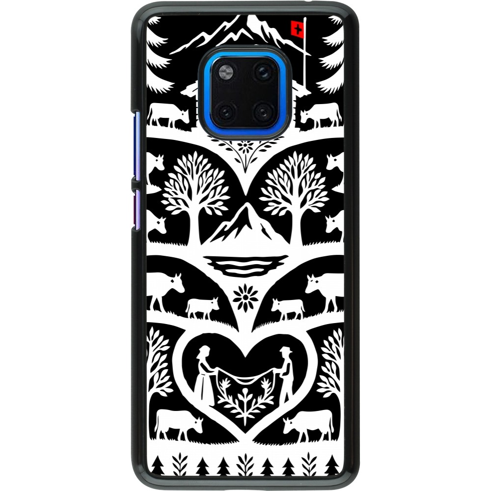 Coque Huawei Mate 20 Pro - Poya Suisse 2 noir