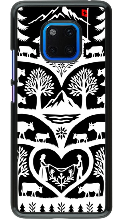 Coque Huawei Mate 20 Pro - Poya Suisse 2 noir