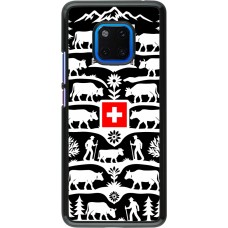 Coque Huawei Mate 20 Pro - Poya Suisse 3 noir