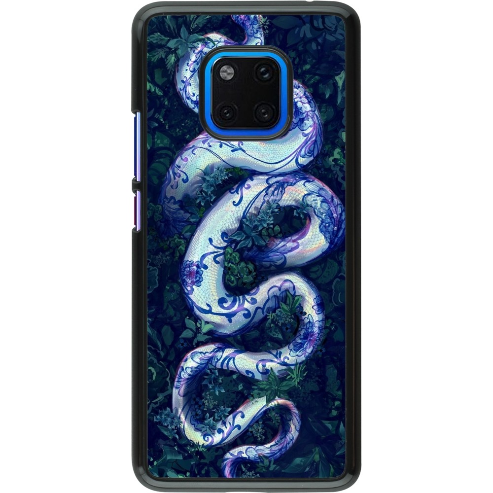 Huawei Mate 20 Pro Case Hülle - Snake Blue Anaconda
