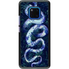 Huawei Mate 20 Pro Case Hülle - Snake Blue Anaconda
