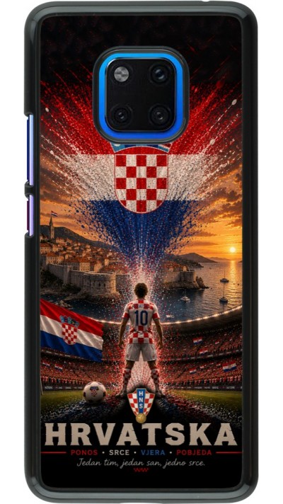 Huawei Mate 20 Pro Case Hülle - Fussball Kroatien splash 2026