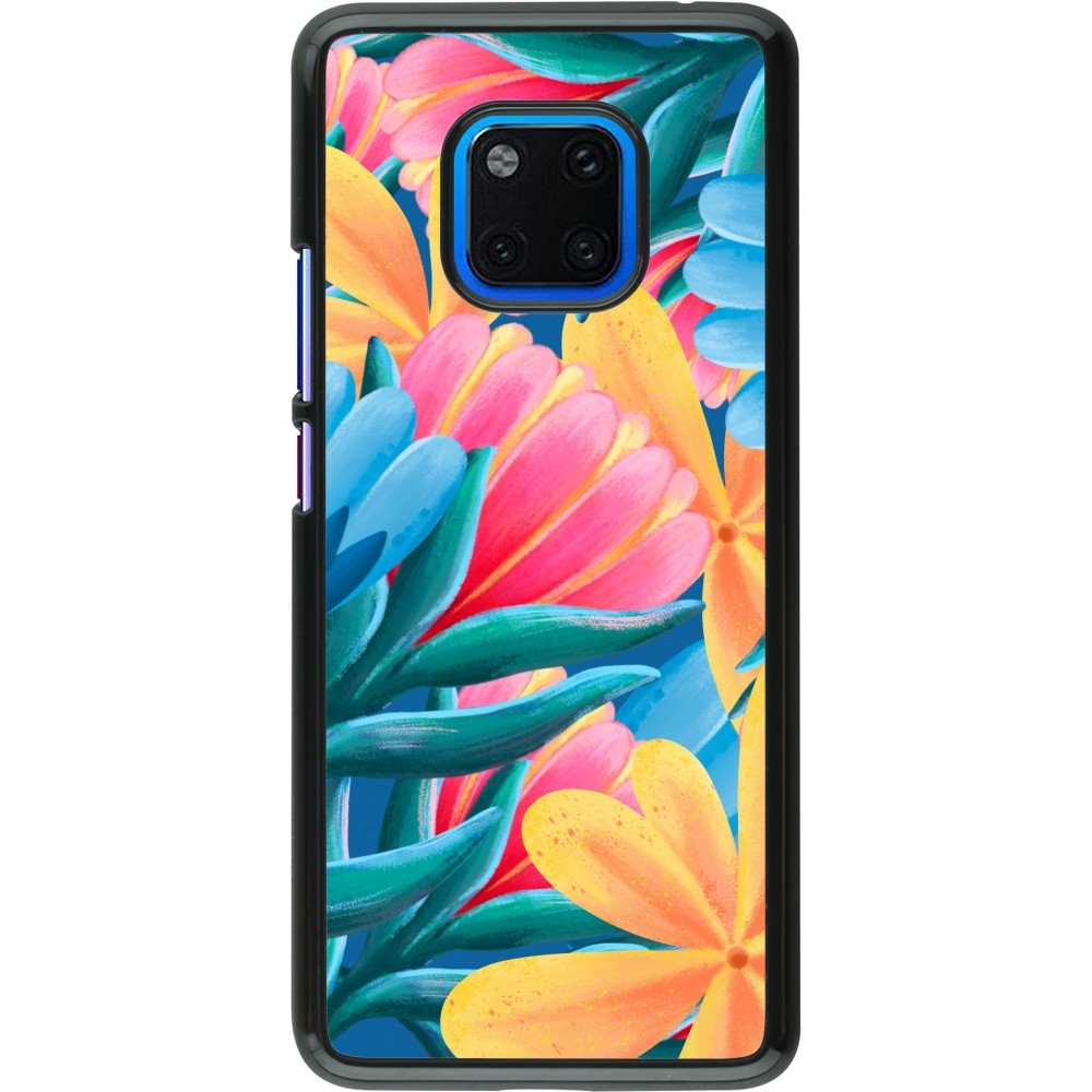 Huawei Mate 20 Pro Case Hülle - Spring 23 colorful flowers