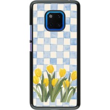 Huawei Mate 20 Pro Case Hülle - Blue vichy tulips Spring 2026