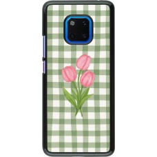 Huawei Mate 20 Pro Case Hülle - Green vichy tulips Spring 2026
