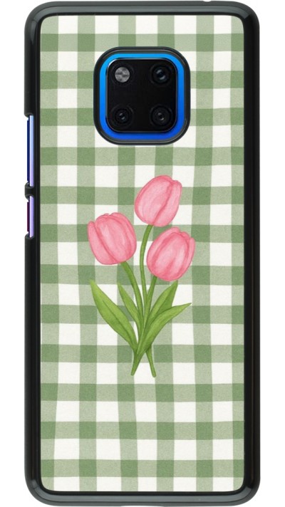 Huawei Mate 20 Pro Case Hülle - Green vichy tulips Spring 2026