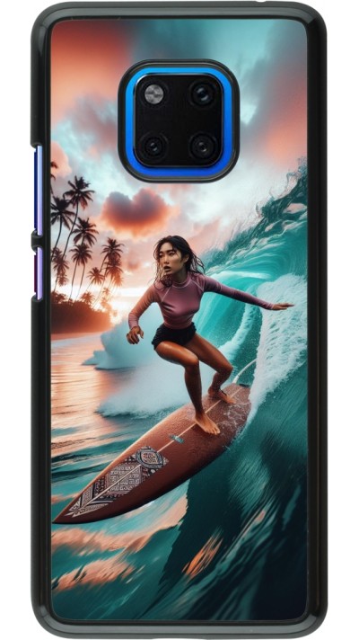 Huawei Mate 20 Pro Case Hülle - Surferin aus Bali