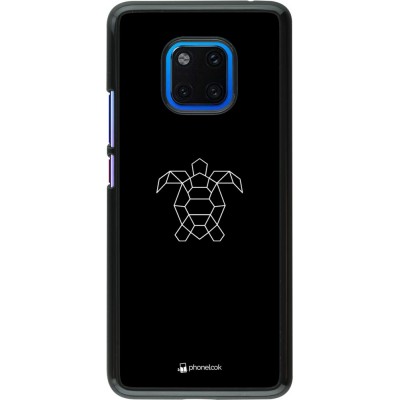 Coque Huawei Mate 20 Pro - Turtles lines on black