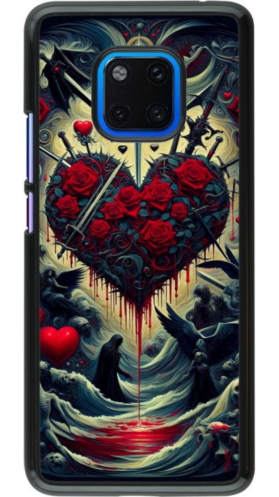Coque Huawei Mate 20 Pro - Dark Love Coeur Sang