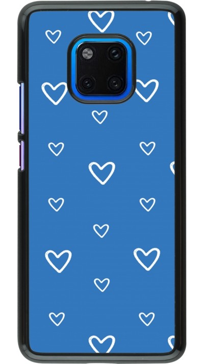 Coque Huawei Mate 20 Pro - Valentine 2023 blue hearts