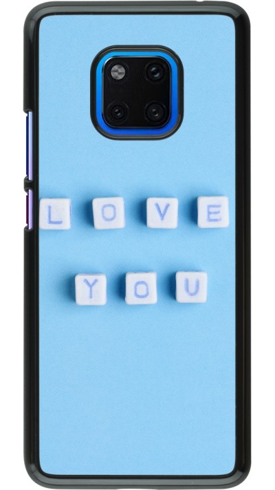 Coque Huawei Mate 20 Pro - Valentine 2023 blue love you